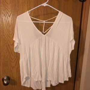 cute white top!